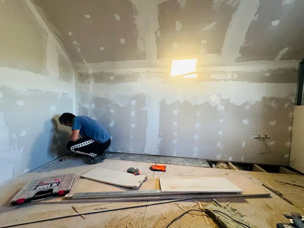 Extension and garage conversion project photo 29